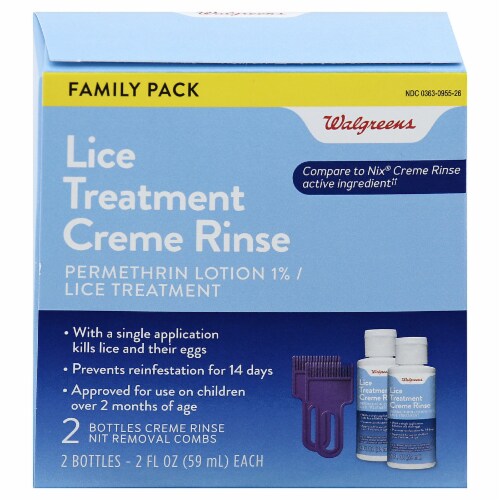 Walgreens Lice Treatment Creme Rinse, 2 ct / 2 fl oz Ralphs