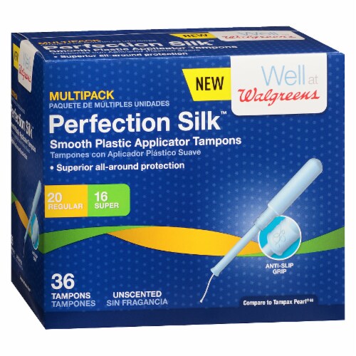 Walgreens Perfections Silk Unscented Tampons Multipack 36 ct