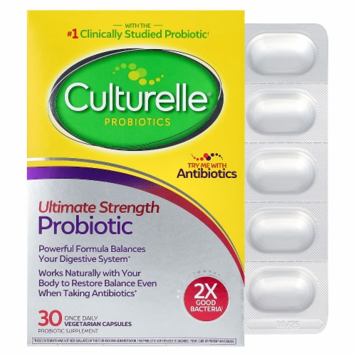 Culturelle Probiotics Ultimate Strength Probiotic 20 Billion CFU - 30 ...