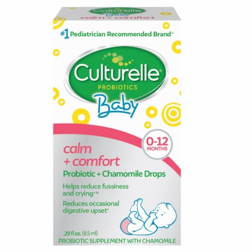 Culturelle Baby Calm + Comfort Probiotic + Chamomile Drops Perspective: front