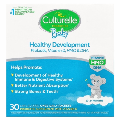 Culturelle® Baby Grow + Thrive Probiotic + Vitamin D Packets Perspective: front