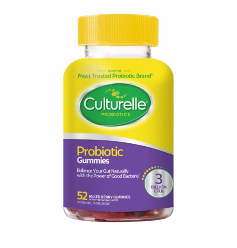 Culturelle Mixed Berry Probiotic Gummies Perspective: front
