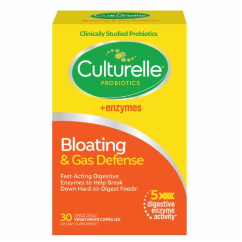 Culturelle® Probiotics Bloating & Gas Defense Capsules Perspective: front