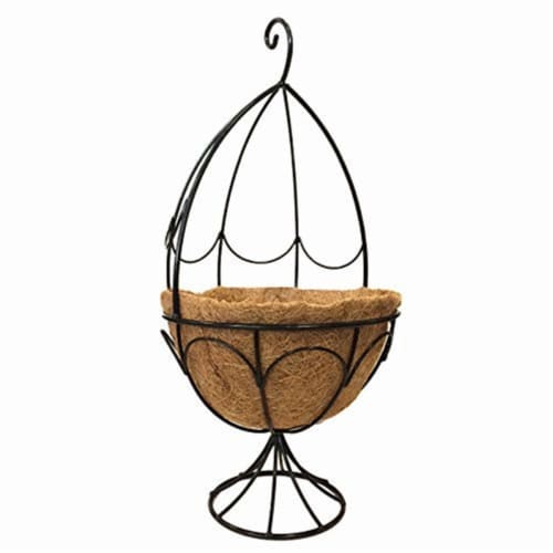 Gardener's Select 13062179 Metal Plant Stand, Black Perspective: front
