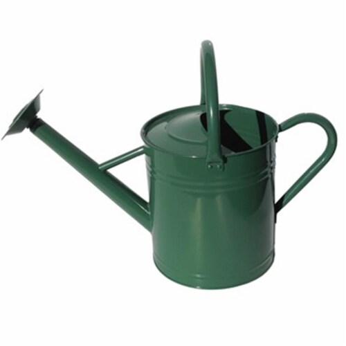 Gardener Select GSAW3005PHG4 7 Liter Hunter Green Embossed Water Can Perspective: front