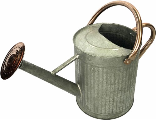 Gardener's Select GSAW3006ZCGCNL 7L Antique Watering Can With Copper Accents Perspective: front