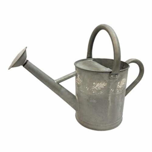 Gardener Select GSAW3005ZH 7 Liter Antique White Embossed Water Can Perspective: front