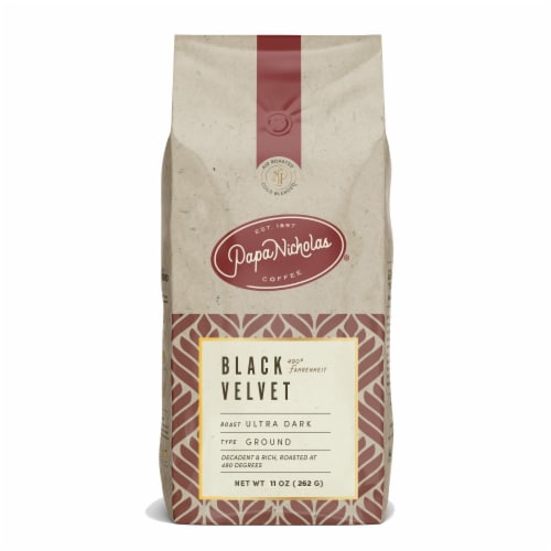 Papa Nicholas® Black Velvet Ultra Dark Roast Ground Coffee Perspective: front