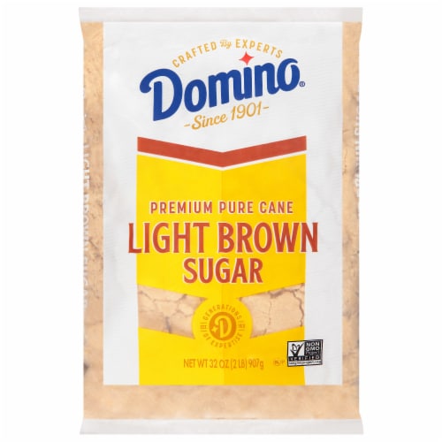 Domino Premium Pure Cane Light Brown Sugar Perspective: front