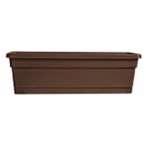 ATT Southern WB2412CO 24 in. Cocoa Wind Planter Perspective: front