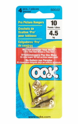 Ook Professional Picture Hanger 10 lb 4 pk