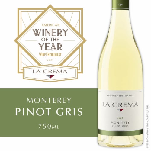 La Crema Monterey Pinot Gris California White Wine Perspective: front