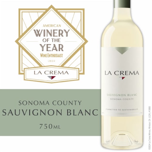 La Crema Sonoma County Sauvignon Blanc California White Wine Perspective: front