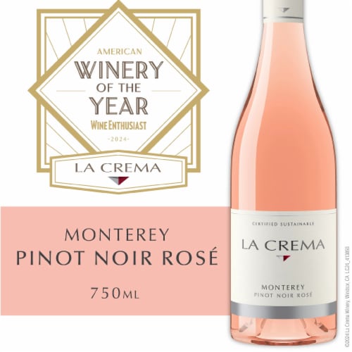 La Crema Monterey Pinot Noir Rosé California Rose Wine Perspective: front