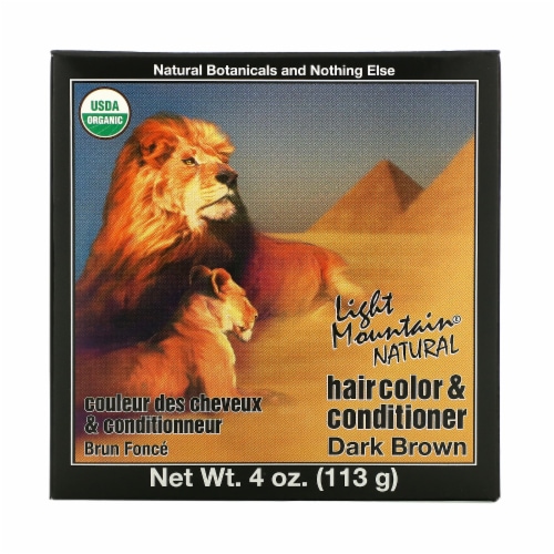 Light Mountain Natural Dark Brown Hair Color & Conditioner Perspective: front