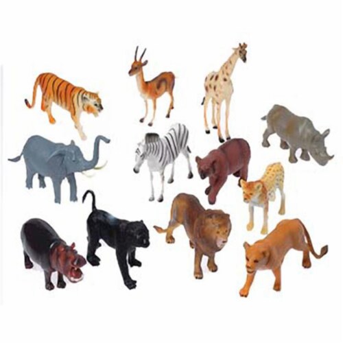 US Toy Company 2396 Wild Animals-8 Inch - Pack of 12, 1 - Kroger