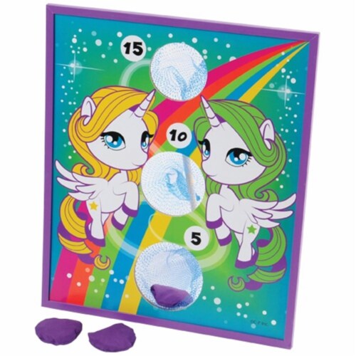 US Toy GA150 Unicorn Bean Bag Toss Perspective: front