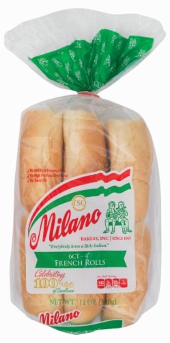 Milano 4 Inch French Rolls Perspective: front