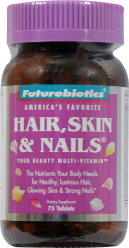Futurebiotics Hair Skin & Nails Vitamin Perspective: front
