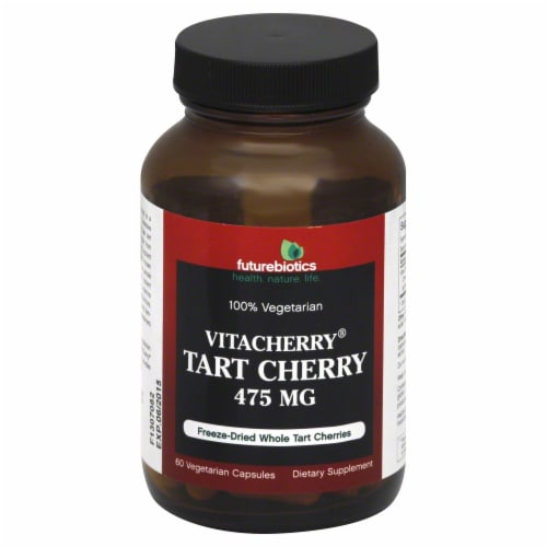 Futurebiotics Vitacherry Tart Cherry Vegetarian Capsules 475mg Perspective: front