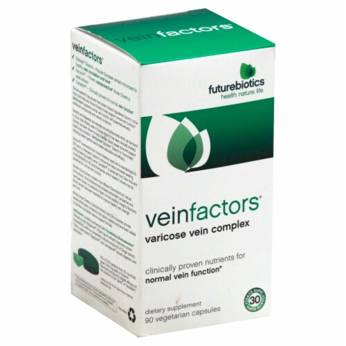 Futurebiotics Veinfactors Vericose Vein Complex Vegetarian Capsules Perspective: front