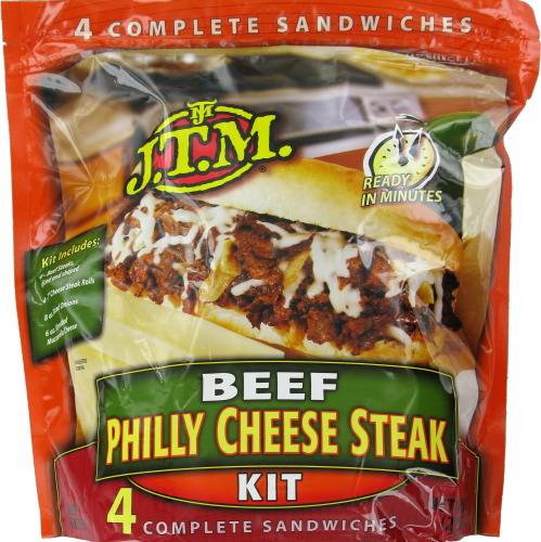 J.T.M. Philly Cheese Steak Beef Kit Perspective: front