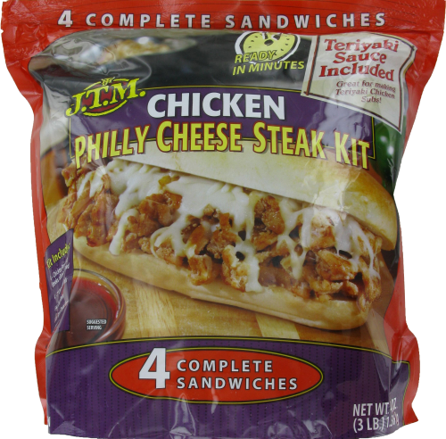J.T.M. Chicken Philly Cheese Steak Kit Perspective: front