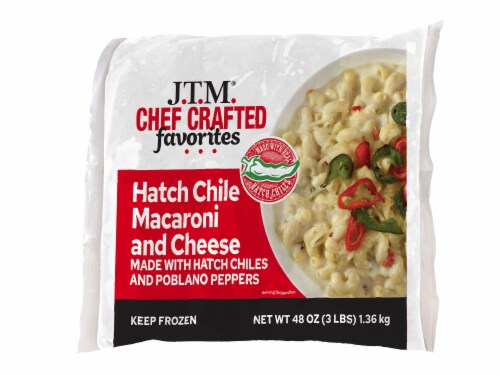 J.T.M. Hatch Chile Macaroni and Cheese Frozen Meal Perspective: front