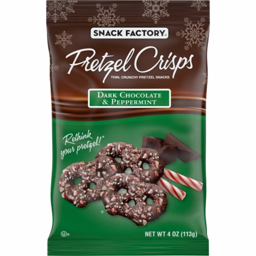 Snack Factory® Dark Chocolate & Peppermint Pretzel Crisps