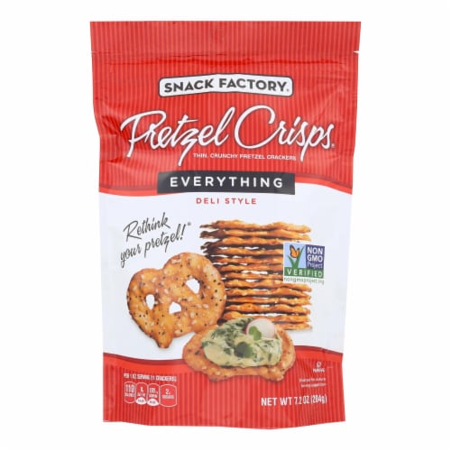 Pretzel Crisp Everything Pretzel Crisps Perspective: front