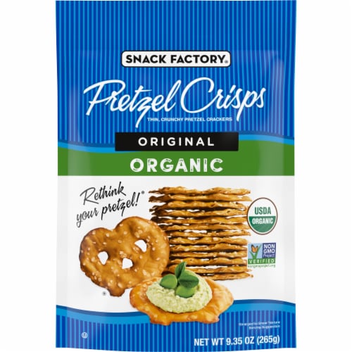 Snack Factory® Organic Original Pretzel Crisps Perspective: front
