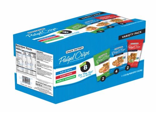 Snack Factory® Pretzel Crisps Variety Pack Perspective: front