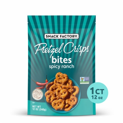 Snack Factory® Spicy Ranch Pretzel Crisps Bites Perspective: front