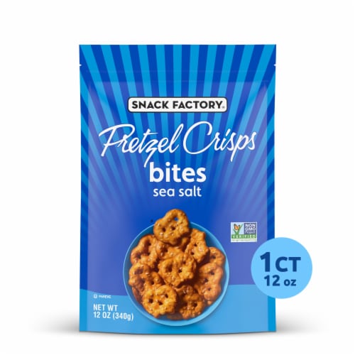 Snack Factory® Sea Salt Pretzel Crisps Bites Perspective: front
