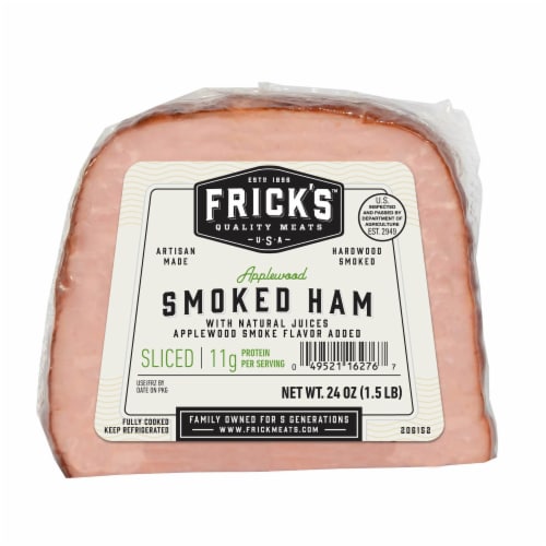 Frick's™ Applewood Smoked Sliced Ham Perspective: front