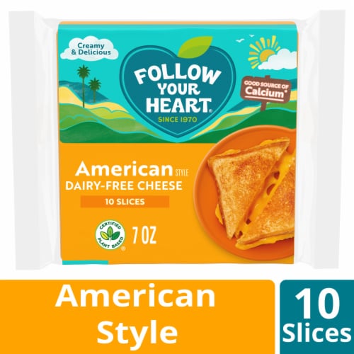 Follow Your Heart® Dairy Free Vegan American Style Sliced Cheese Perspective: front