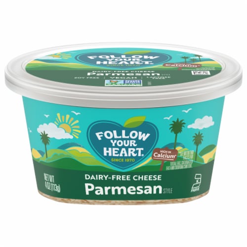 Follow Your Heart Dairy Free Parmesan Style Shredded Cheese Alternative Perspective: front
