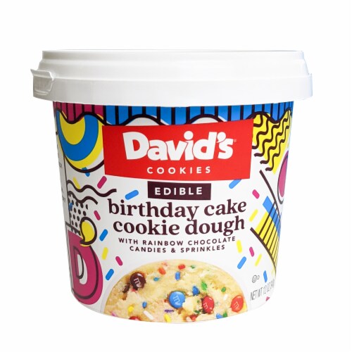 David's® Cookies Edible Birthday Cake Cookie Dough Cups Perspective: front