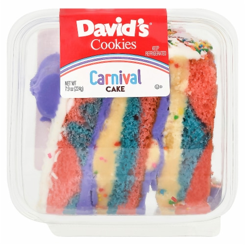 Carnival Cake Slice Perspective: front