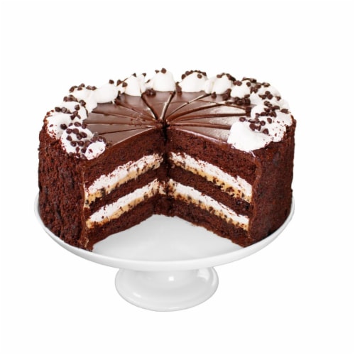 David's Cookies Marshmallow Chocolate Chip Cake Perspective: front