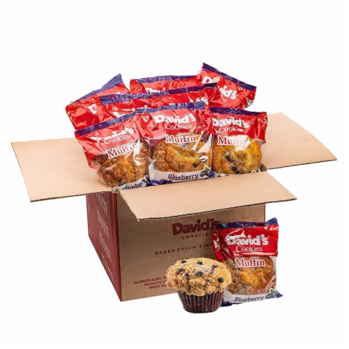 David’s Cookies Blueberry Crumb Muffin 12 Pack – individually wrapped