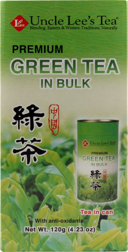 Uncle Lee's Premium Green Tea Perspective: front