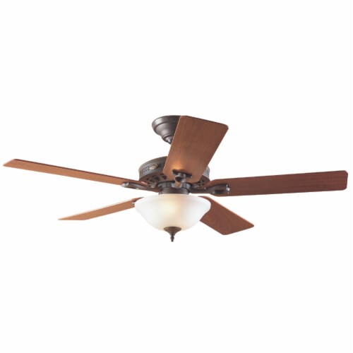 Hunter Astoria 52 In. New Bronze Ceiling Fan with Light Kit 53057, 1