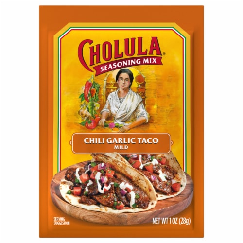 Cholula Chili Garlic Taco - Mild Recipe Mix Perspective: front