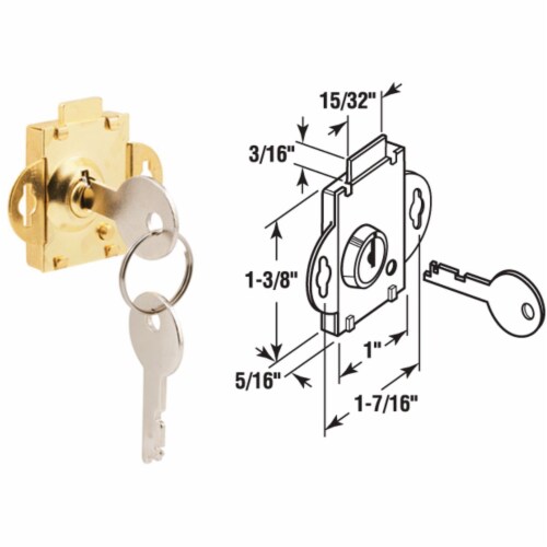 Prime-Line Mailbox Lock Perspective: front