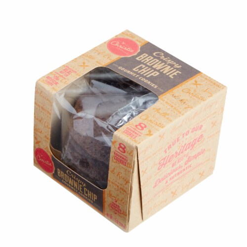 Christie Cookie Co. Crispy Brownie Chip Gourmet Cookies Perspective: front