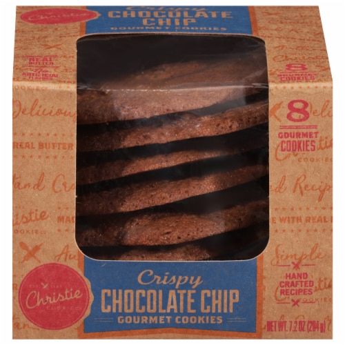Christie Cookie Co. Crispy Chocolate Chip Gourmet Cookies Perspective: front