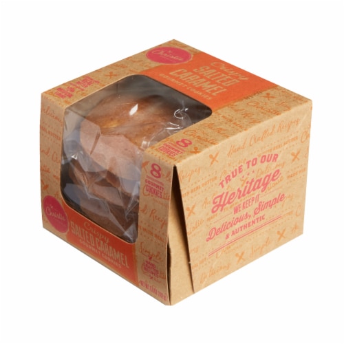 Christie Cookie Co. Crispy Salted Caramel Gourmet Cookies Perspective: front
