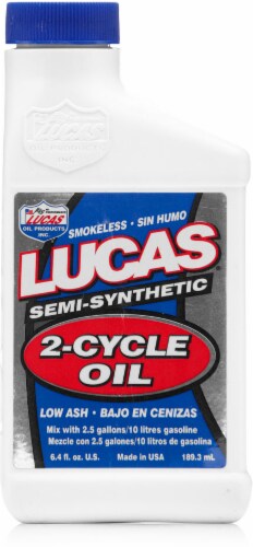 Lucas Semi-Synthetic 2-Cycle Oil - 6.4 Ounce Perspective: front