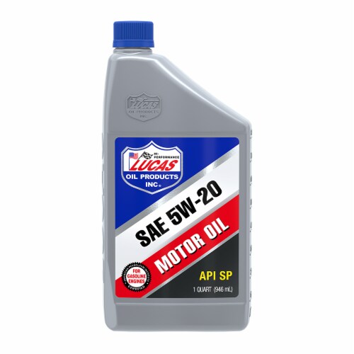 Lucas SAE 5W-20 Motor Oil Perspective: front
